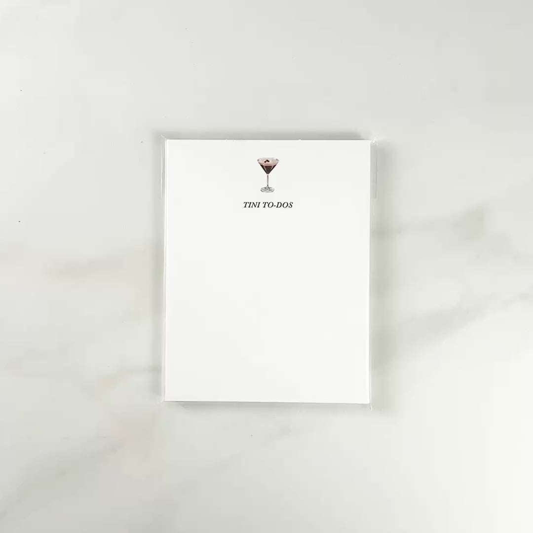 Load video: Espresso Tini To-Dos Icon Notepad