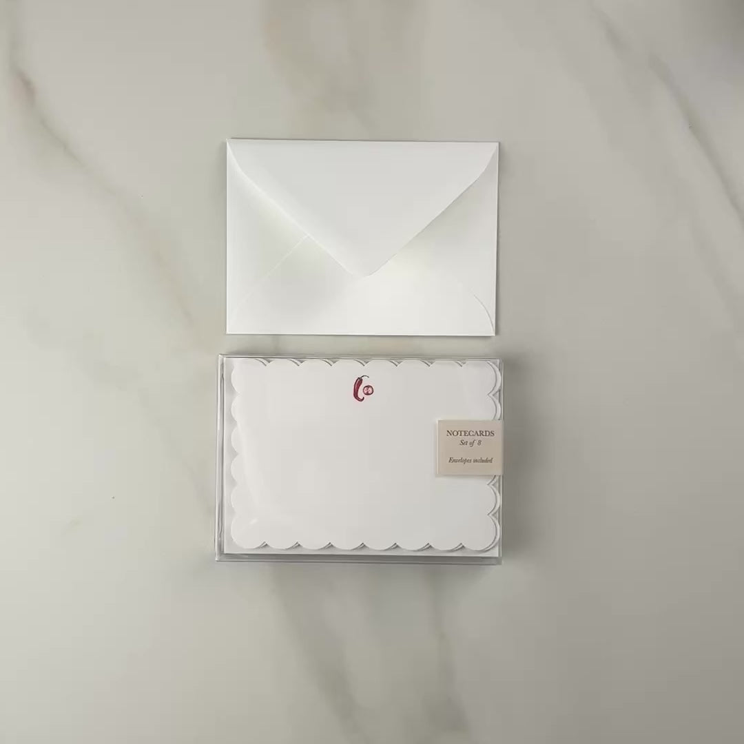 Load video: Chili Pepper Note Card Set