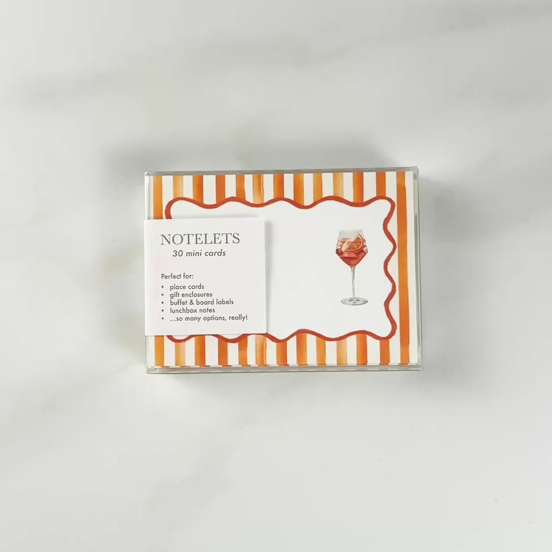 Load video: Aperol Spritz Notelets