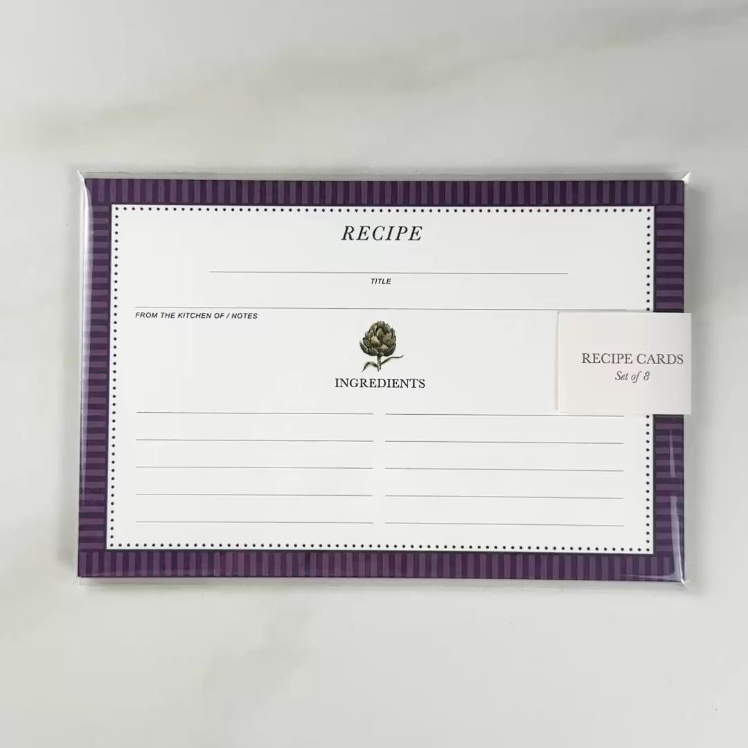 Load video: Artichoke Vegetable Recipe Cards