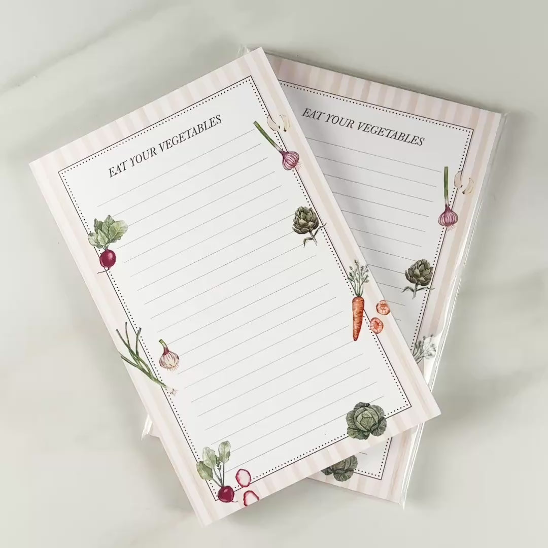 Load video: Vegetable Oversized Notepad