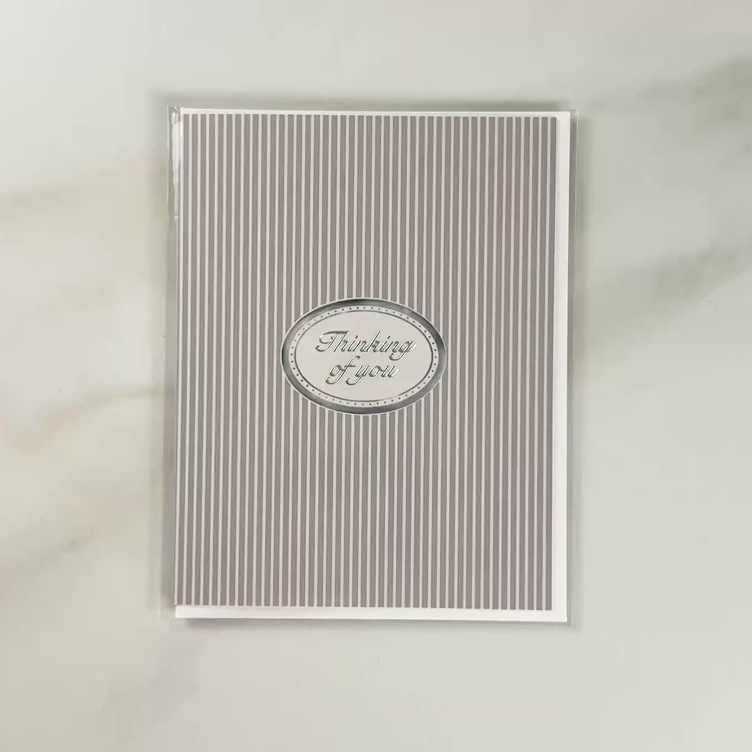 Load video: Stone Oval "Thinking of You" Greeting Card