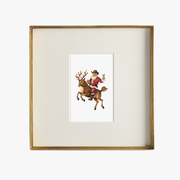 Cowboy Santa with Martini Art Print